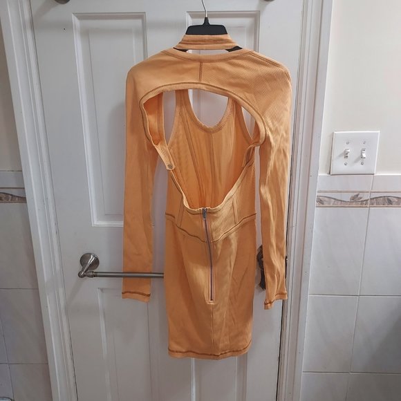 Dion Lee Halter Neck Corset Long Sleeve Modular Minidress - Picture 5 of 10